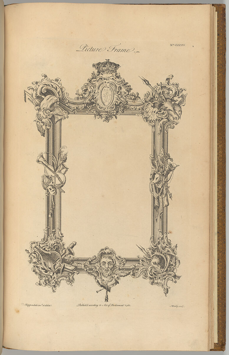 The Gentleman and Cabinet-Maker's Director, Thomas Chippendale (British, baptised Otley, West Yorkshire 1718–1779 London), Illustrations: etching and engraving