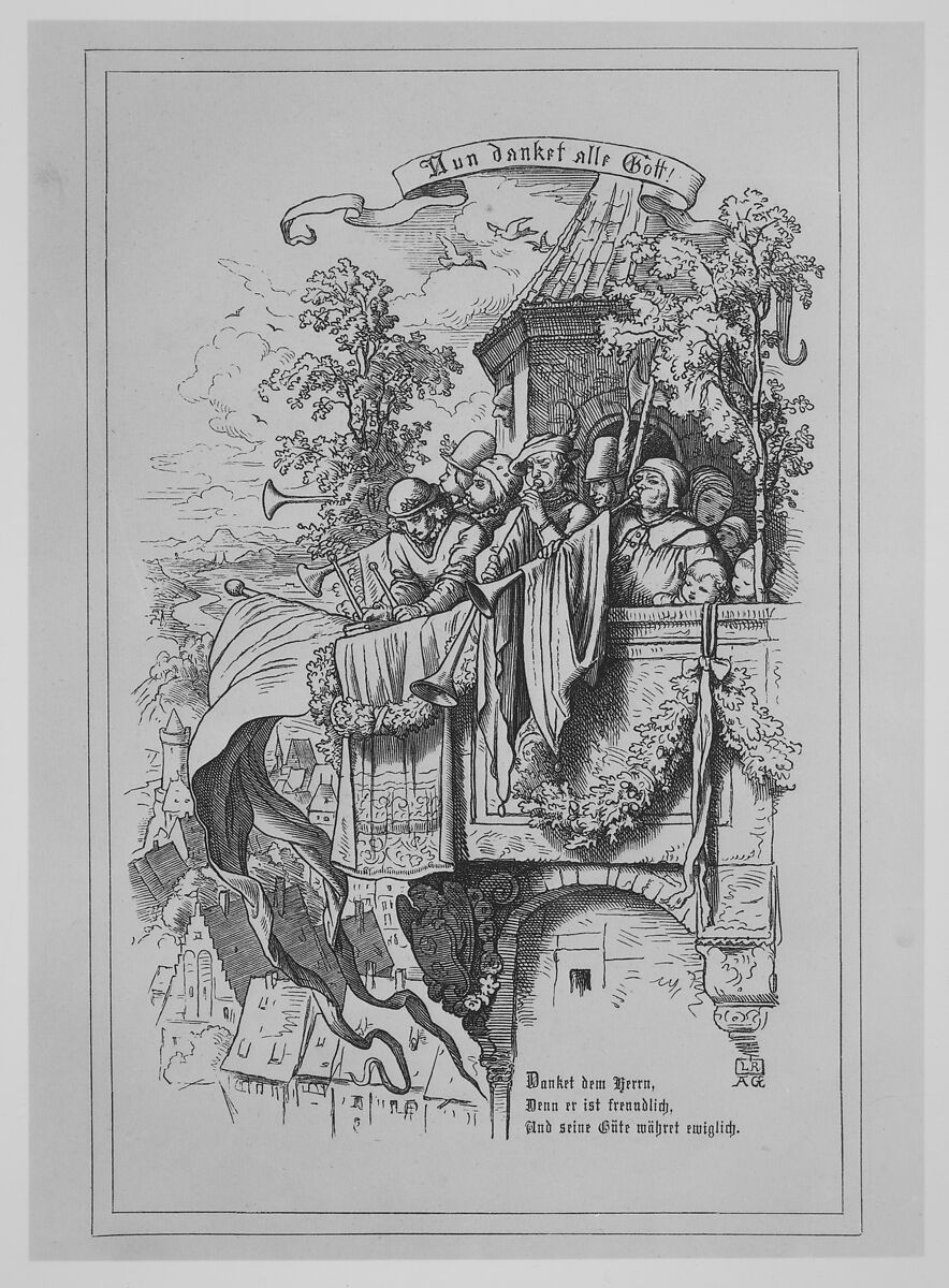 Christenfreude in Lied und Bild, Adrian Ludwig Richter (German, Dresden 1803–1884 Dresden), Wood engravings