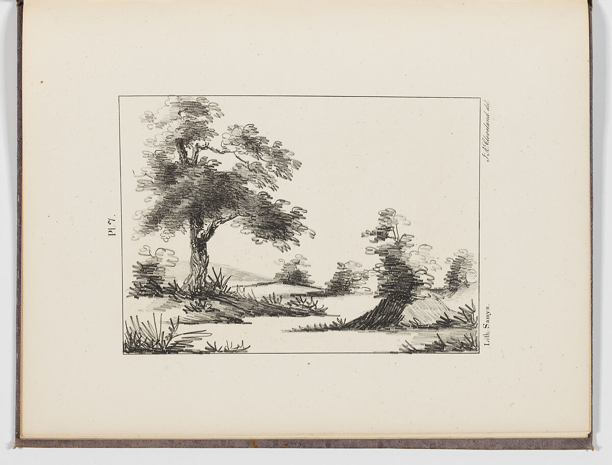 Elements of Landscape Drawing, Written and illustrated by James Arthur Cleveland (American, Salem, Massachusetts 1811–1868), Illustrations: lithographs 