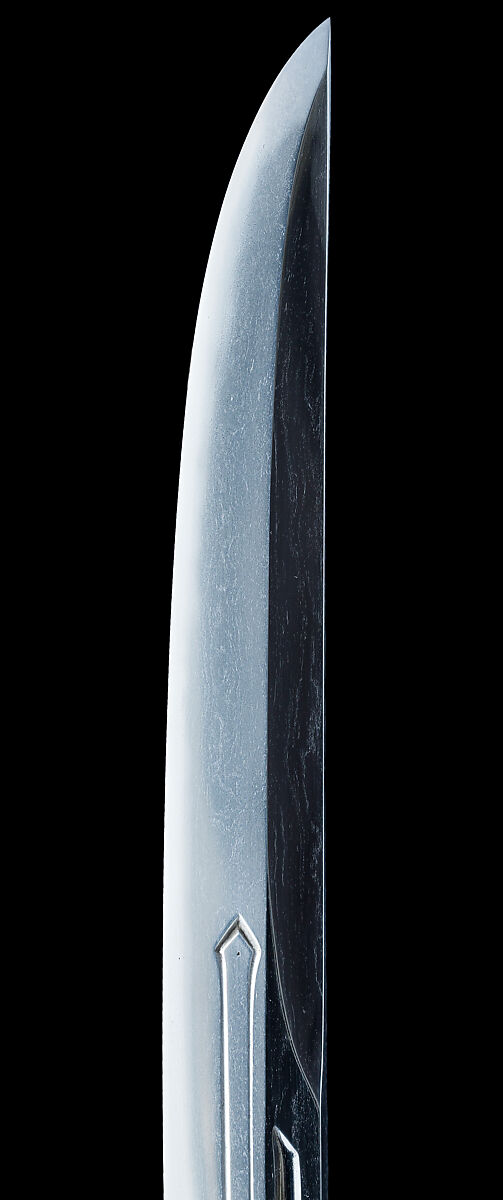 Blade and Mounting for a Dagger (Tantō), Steel, wood (rosewood), silver, Japanese