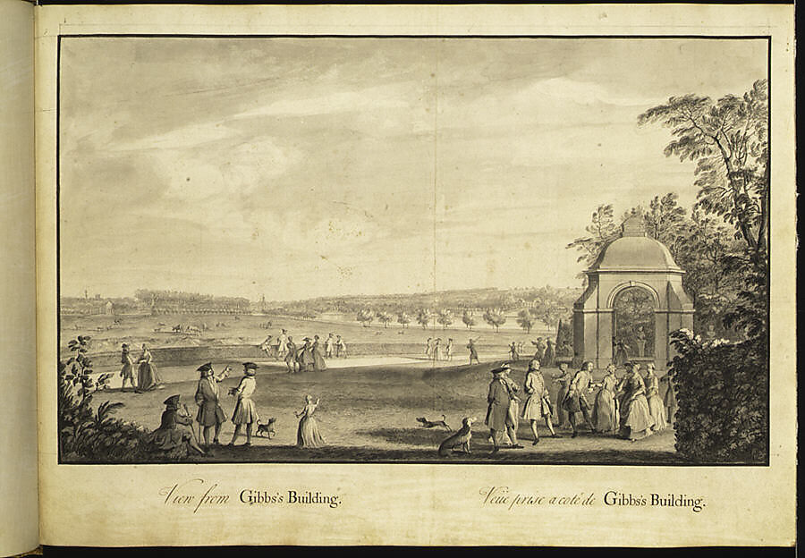A General Plan and Prospective of Lord Viscount Cobham's Gardens at Stowe, Jacques Rigaud (French, Marseilles 1681–1754 Paris), Pen and ink, brush and wash (fourteen drawings), one etching