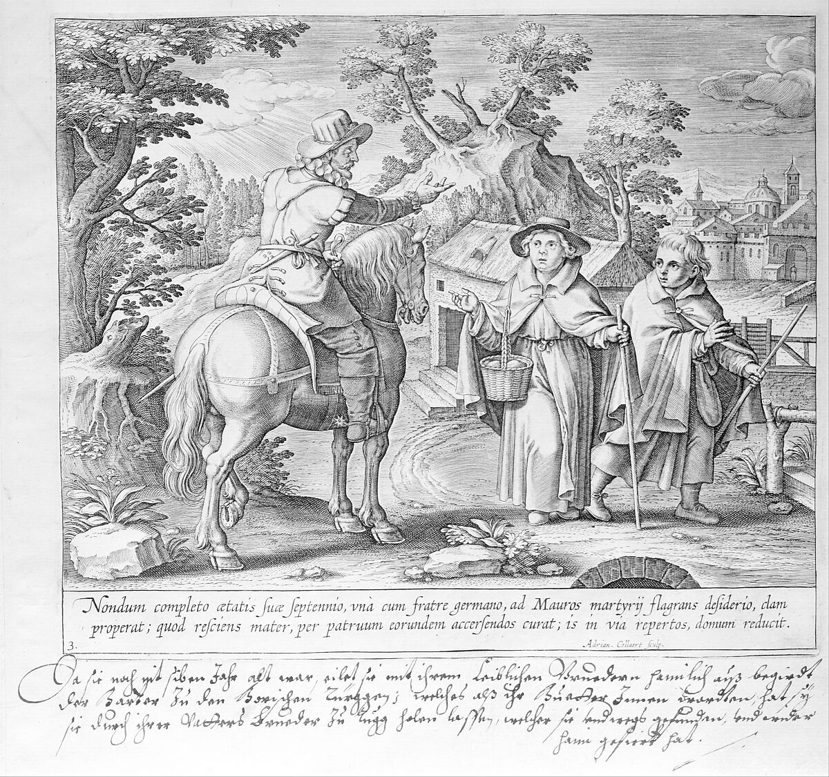 Vita B. Virginis Teresiae, Adriaen Collaert (Netherlandish, Antwerp ca. 1560–1618 Antwerp), Engraving 