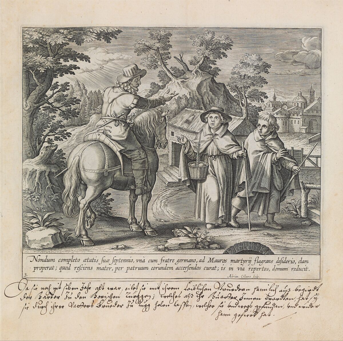 Vita B. Virginis Teresiae, Adriaen Collaert (Netherlandish, Antwerp ca. 1560–1618 Antwerp), Engraving