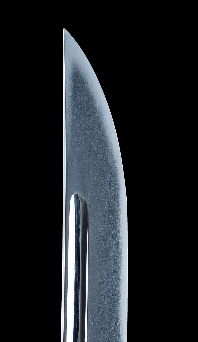 Blade and Mounting for a Short Sword (Wakizashi), Blade unsigned, attributed to Sadakuni (Japanese, Echizen province, documented 1609), Steel, wood, lacquer, ray skin (samé), malachite, leather, gold, copper-gold alloy (shakudō), copper-silver alloy (shibuichi),, Japanese