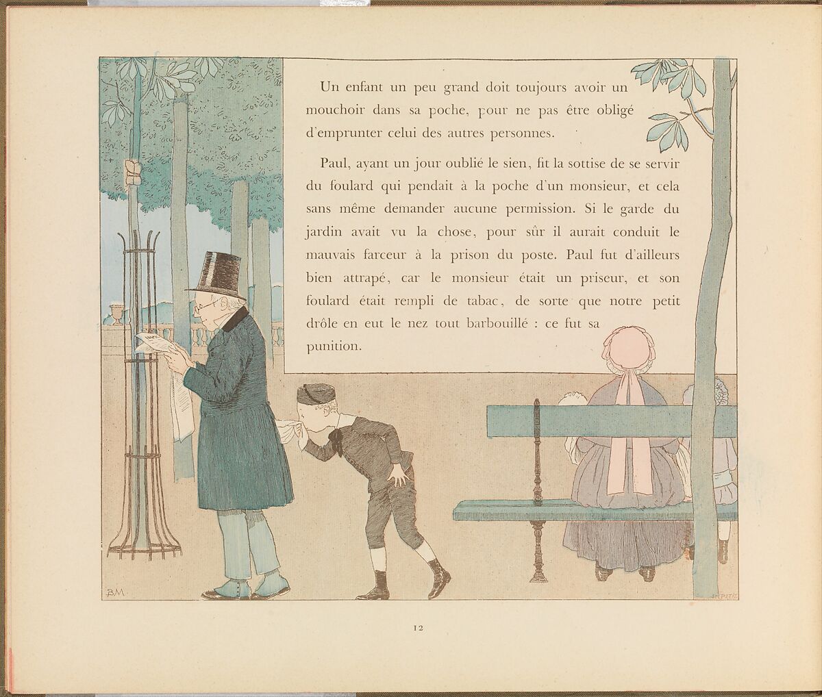 La Civilité Puérile et Honnête expliquée par l'Oncle Eugène, Eugène Plon (French, 1836–1895), Colored wood engravings
