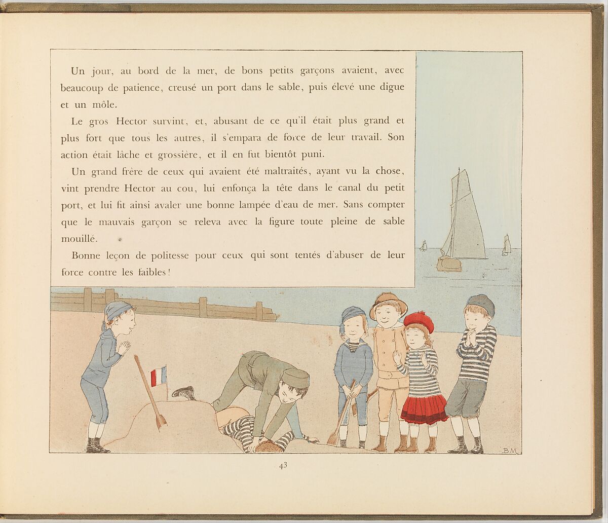 La Civilité Puérile et Honnête expliquée par l'Oncle Eugène, Eugène Plon (French, 1836–1895), Colored wood engravings