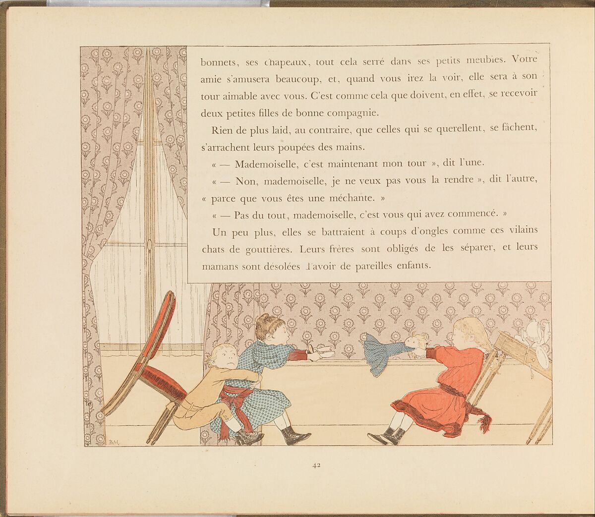 La Civilité Puérile et Honnête expliquée par l'Oncle Eugène, Eugène Plon (French, 1836–1895), Colored wood engravings