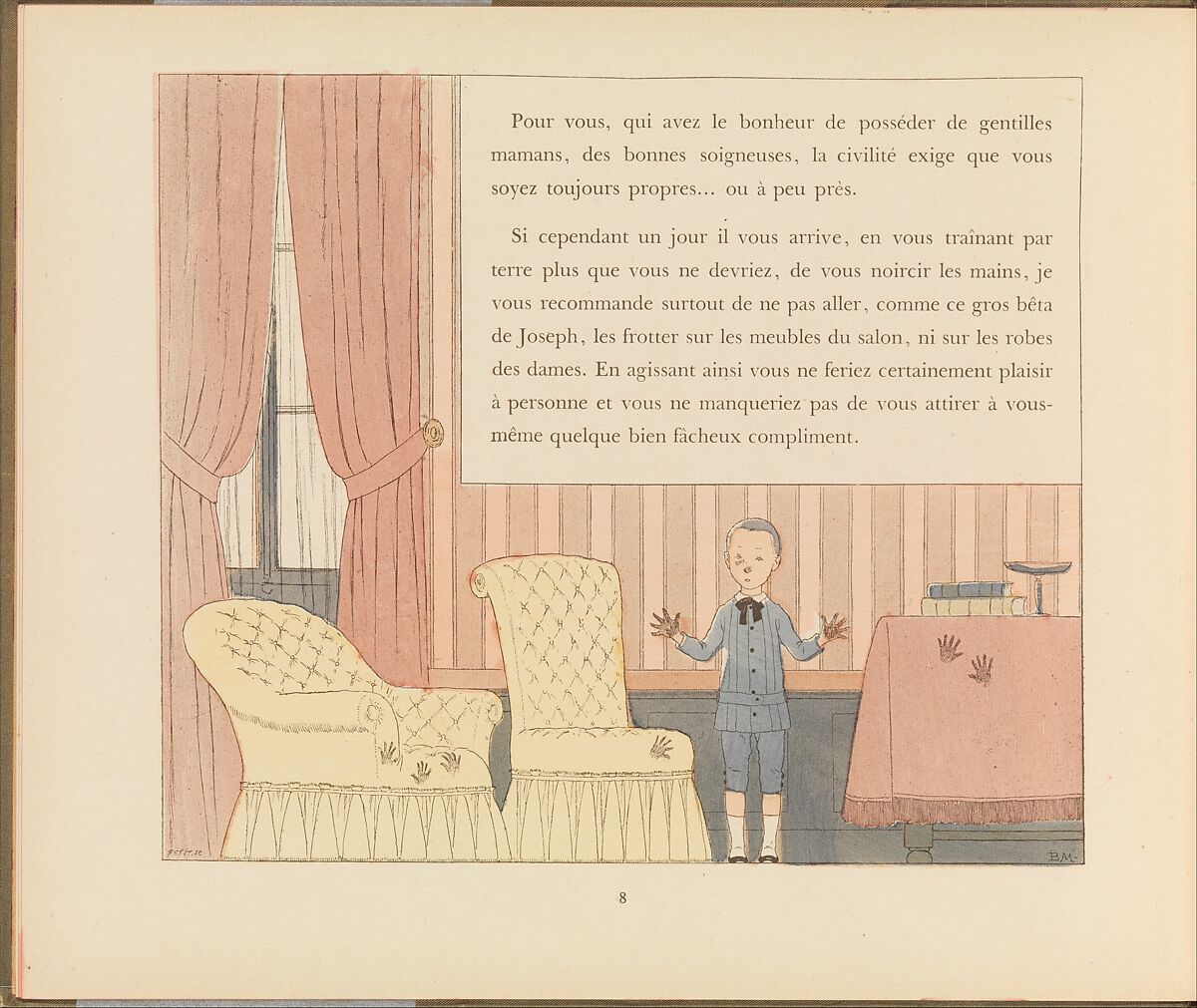 La Civilité Puérile et Honnête expliquée par l'Oncle Eugène, Eugène Plon (French, 1836–1895), Colored wood engravings