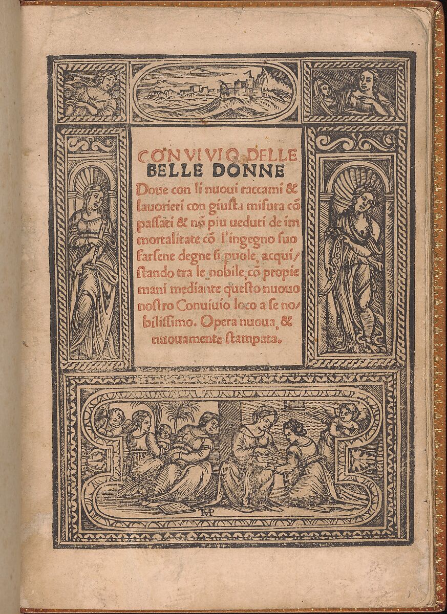 Convivio delle Belle Donne, Nicolò Zoppino (Italian, Ferrara 1478/80–1544 Venice)  , Venice, Woodcut