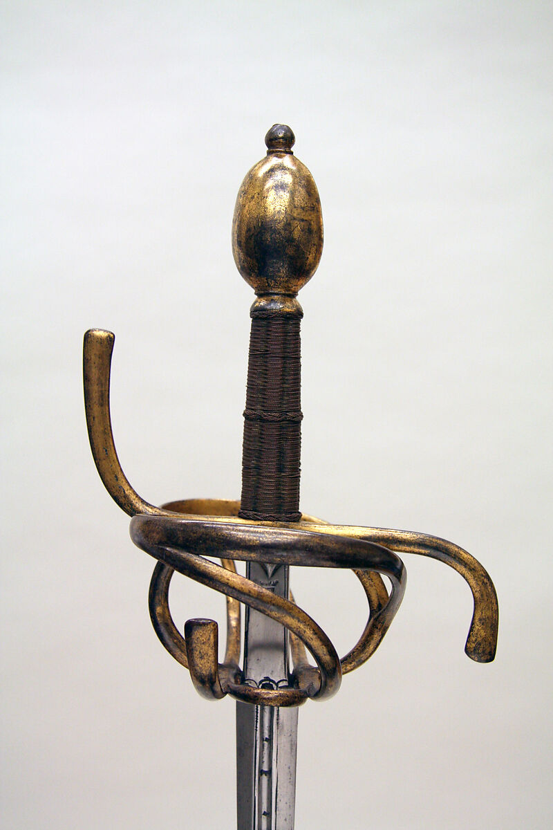 Rapier, Steel, gold, copper, German