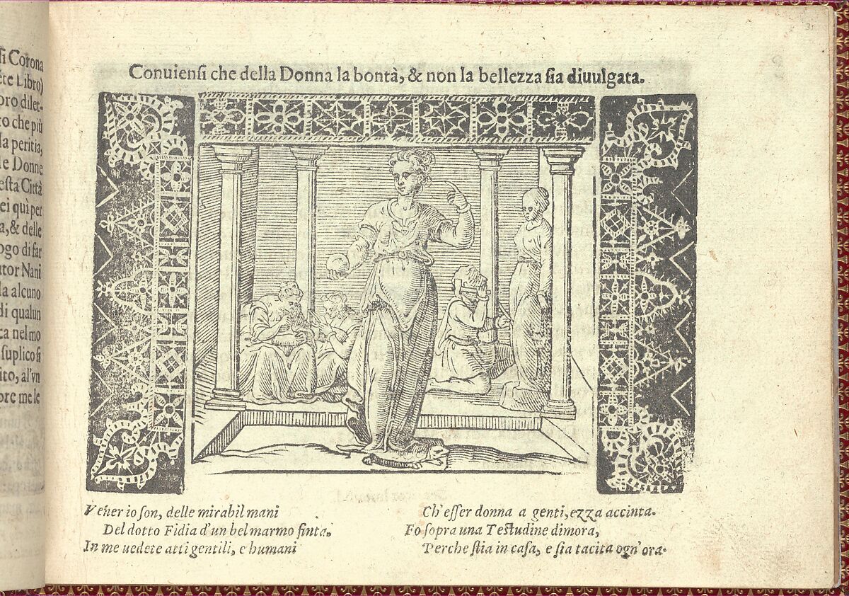 Corona delle Nobili et Virtuose Donne: Libro I-IV, Cesare Vecellio (Italian, Pieve di Cadore 1521–1601 Venice), Woodcut