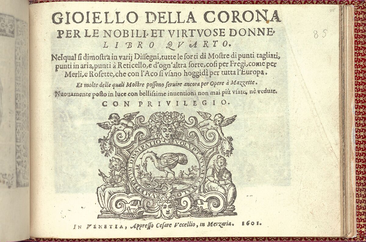Corona delle Nobili et Virtuose Donne: Libro I-IV, Cesare Vecellio (Italian, Pieve di Cadore 1521–1601 Venice), Woodcut