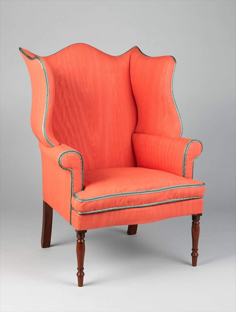 Easy chair, Mahogany, American 