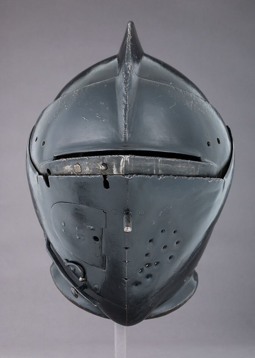 Close Helmet for the Tournament, Steel, German
