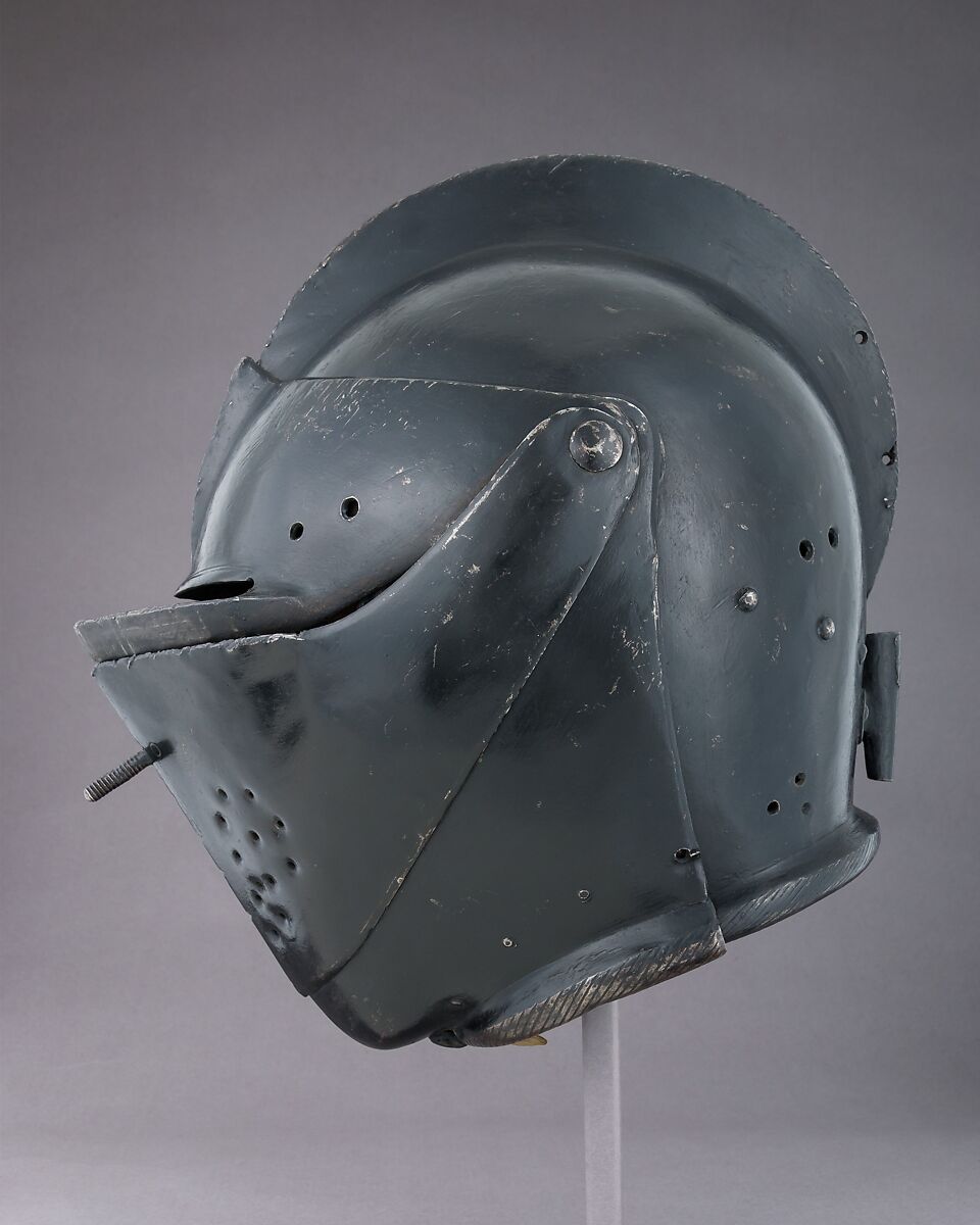 Close Helmet for the Tournament, Steel, German