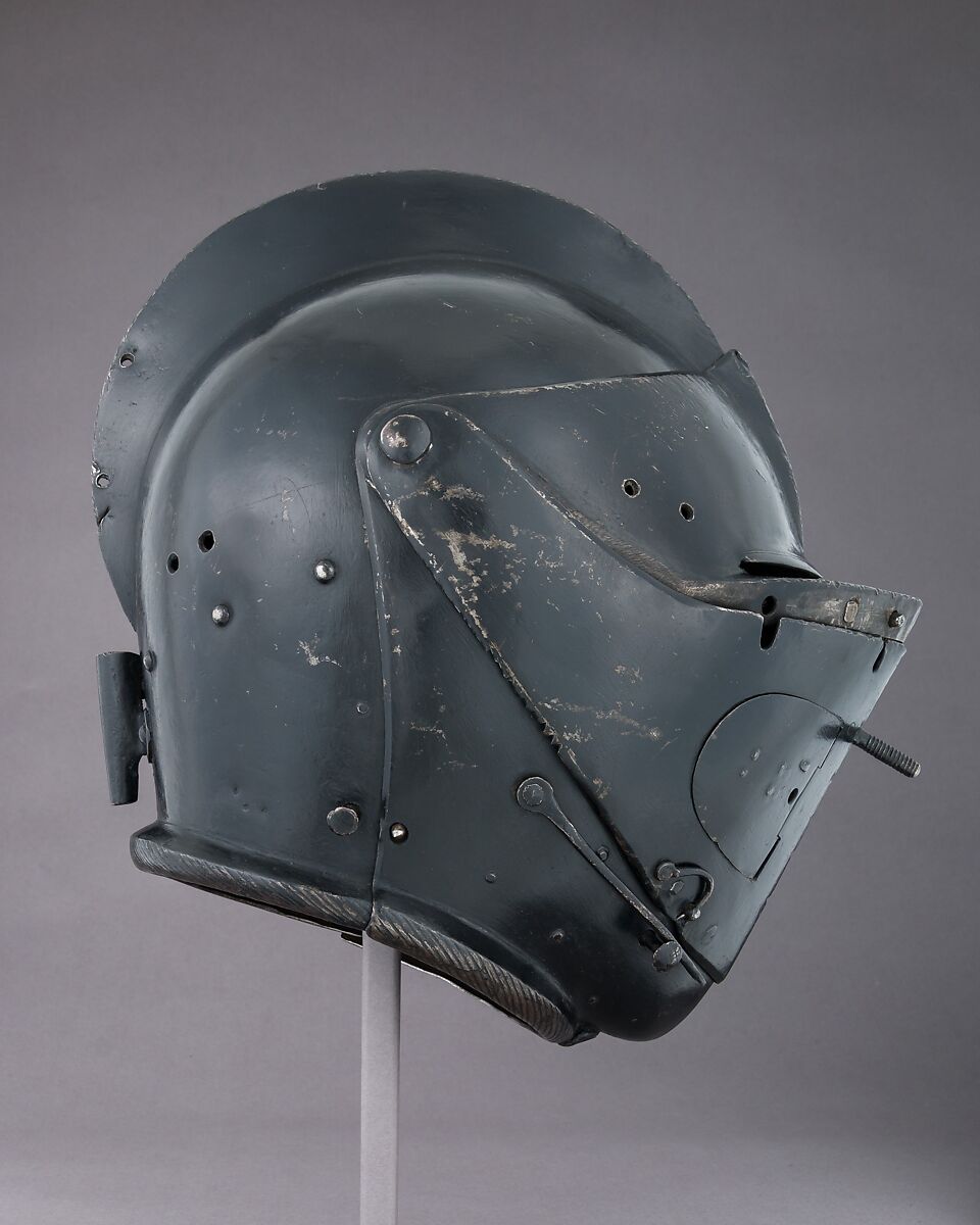 Close Helmet for the Tournament, Steel, German