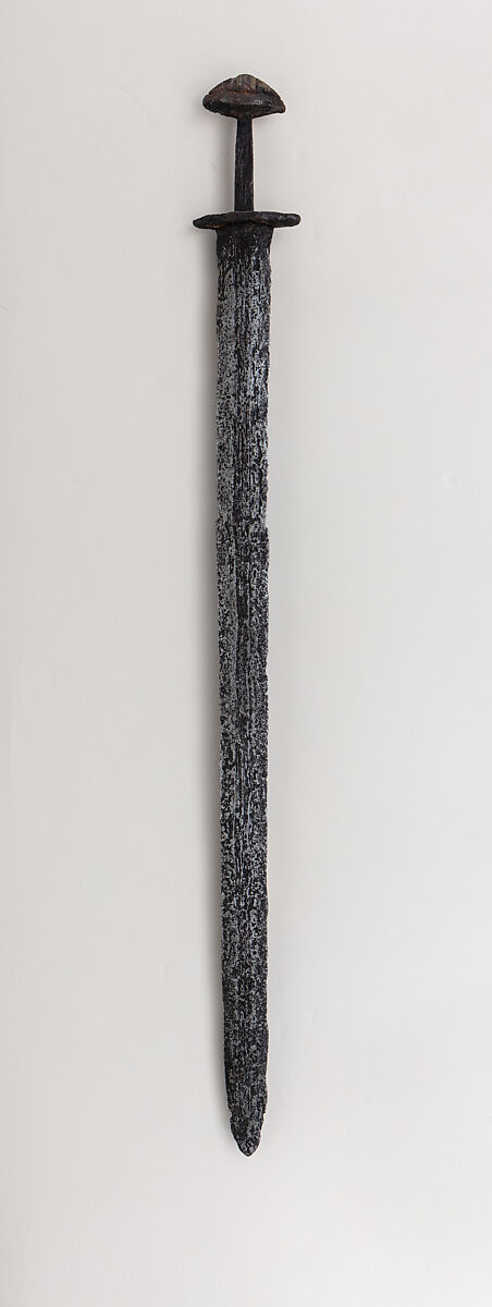 Sword, Steel, gold, silver, Carolingian