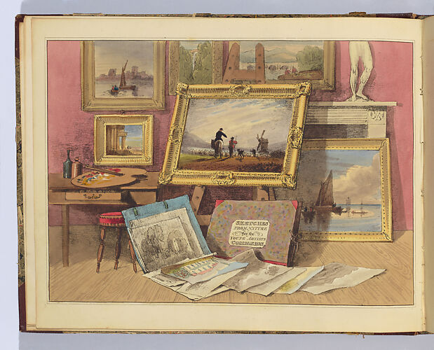 The Young Artists' Companion; or, Drawing-Book of Studies and Landscape Embellishments : comprising a great variety of the most picturesque objects required in the various compositions of landscape scenery, arranged as progressive lessons
