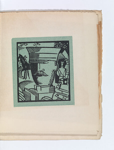 Types de l'armée américaine en France; suite de dix images traillées sur bois, Text and woodcuts by Jean-Emile Laboureur (French, Nantes 1877–1943 Penestin)
