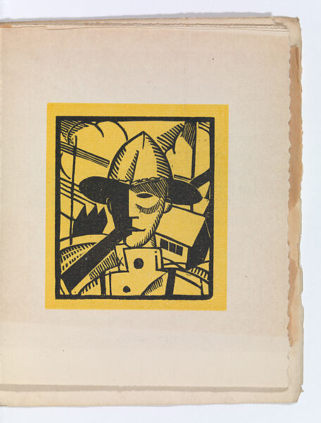 Types de l'armée américaine en France; suite de dix images traillées sur bois, Text and woodcuts by Jean-Emile Laboureur (French, Nantes 1877–1943 Penestin)