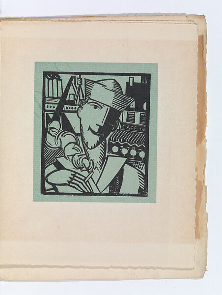 Types de l'armée américaine en France; suite de dix images traillées sur bois, Text and woodcuts by Jean-Emile Laboureur (French, Nantes 1877–1943 Penestin)