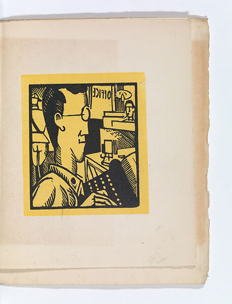 Types de l'armée américaine en France; suite de dix images traillées sur bois, Text and woodcuts by Jean-Emile Laboureur (French, Nantes 1877–1943 Penestin)