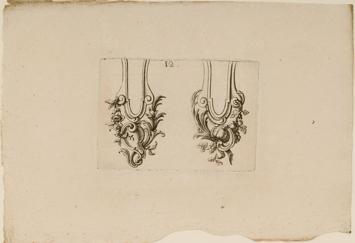 Nouveaux Ornemens D'Arquebuseries, Gilles Demarteau (French, Liège 1722–1776 Paris), Ink on paper, French, Paris