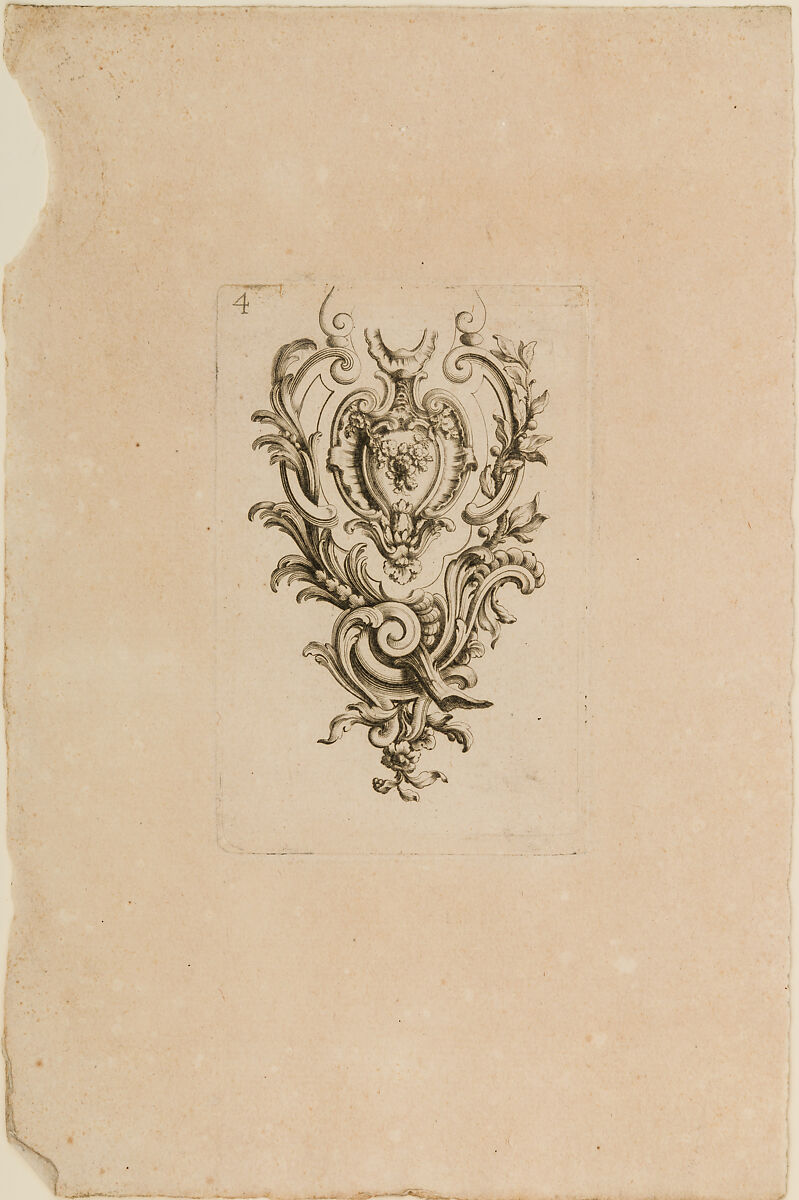 Nouveaux Ornemens D'Arquebuseries, Gilles Demarteau (French, Liège 1722–1776 Paris), Ink on paper, French, Paris