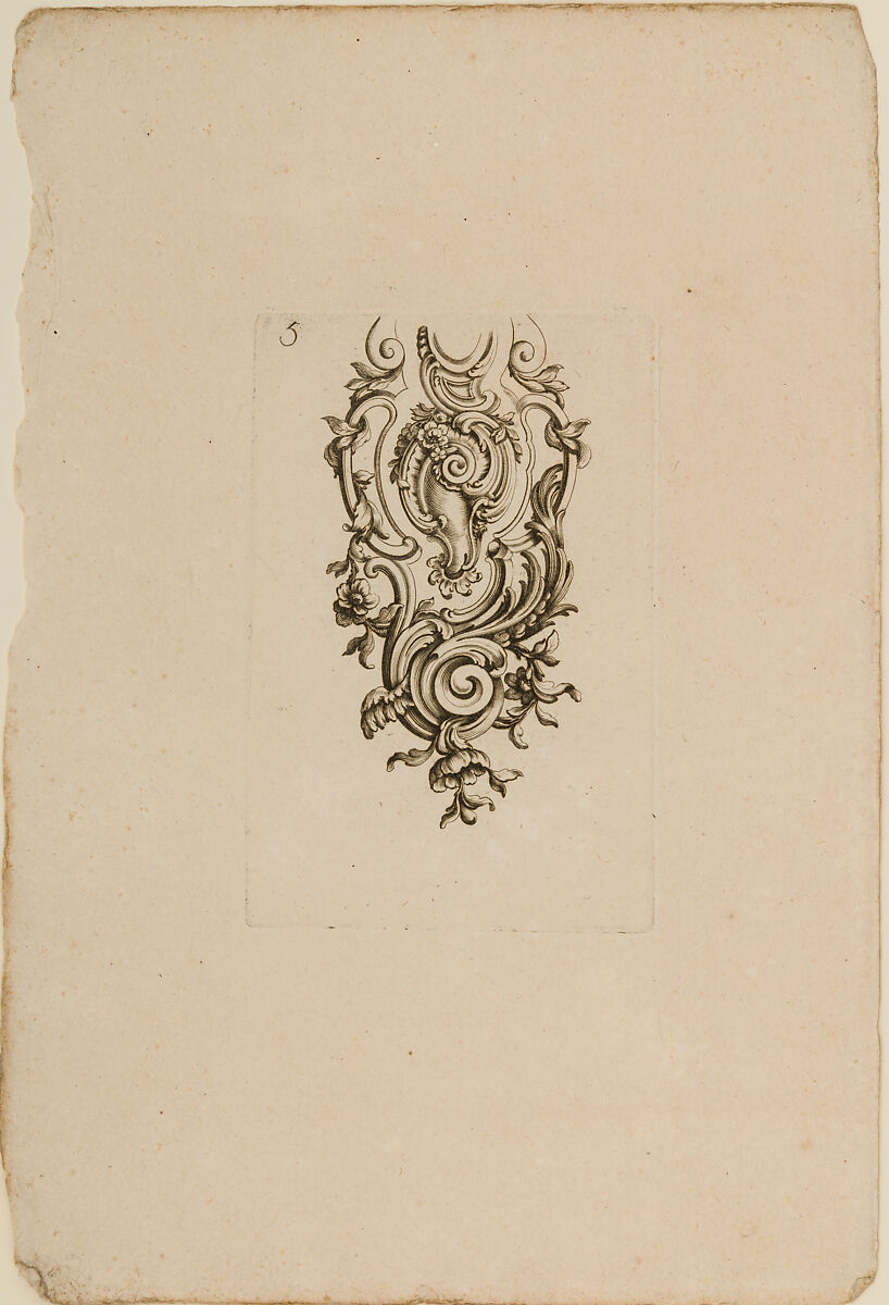 Nouveaux Ornemens D'Arquebuseries, Gilles Demarteau (French, Liège 1722–1776 Paris), Ink on paper, French, Paris
