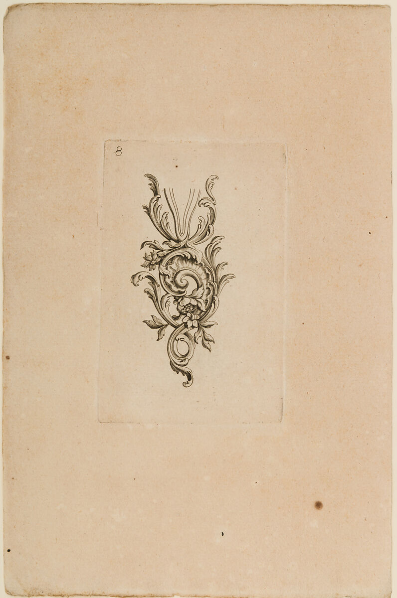 Nouveaux Ornemens D'Arquebuseries, Gilles Demarteau (French, Liège 1722–1776 Paris), Ink on paper, French, Paris