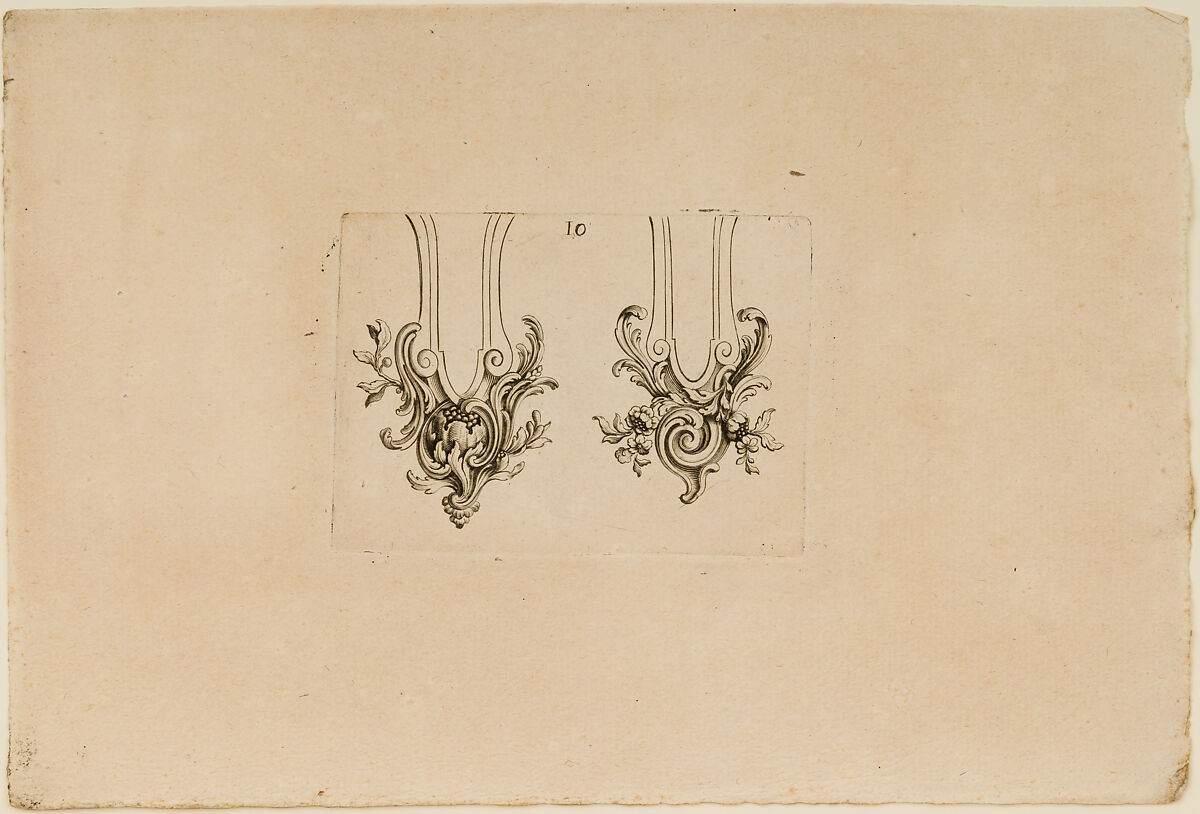 Nouveaux Ornemens D'Arquebuseries, Gilles Demarteau (French, Liège 1722–1776 Paris), Ink on paper, French, Paris