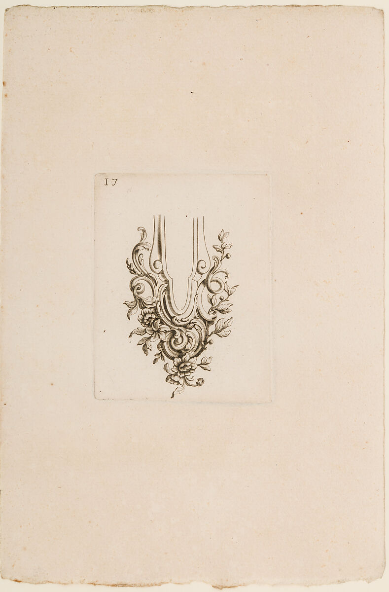 Nouveaux Ornemens D'Arquebuseries, Gilles Demarteau (French, Liège 1722–1776 Paris), Ink on paper, French, Paris