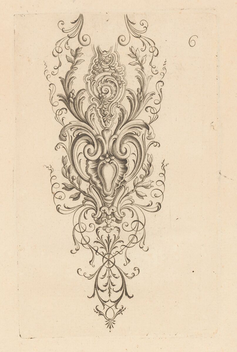 Nouveaux Ornemens D'Arquebuseries, Gilles Demarteau (French, Liège 1722–1776 Paris), Ink on paper, French, Paris