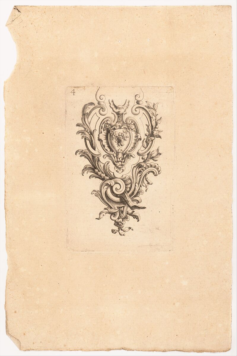 Nouveaux Ornemens D'Arquebuseries, Gilles Demarteau (French, Liège 1722–1776 Paris), Ink on paper, French, Paris