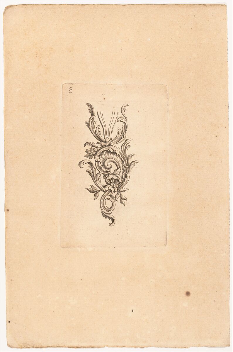 Nouveaux Ornemens D'Arquebuseries, Gilles Demarteau (French, Liège 1722–1776 Paris), Ink on paper, French, Paris