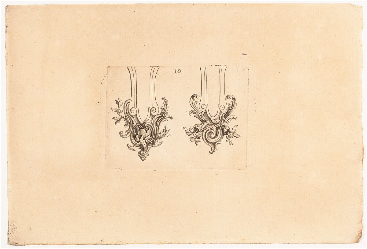 Nouveaux Ornemens D'Arquebuseries, Gilles Demarteau (French, Liège 1722–1776 Paris), Ink on paper, French, Paris
