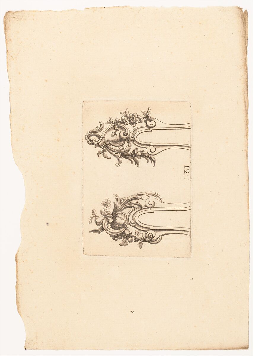 Nouveaux Ornemens D'Arquebuseries, Gilles Demarteau (French, Liège 1722–1776 Paris), Ink on paper, French, Paris