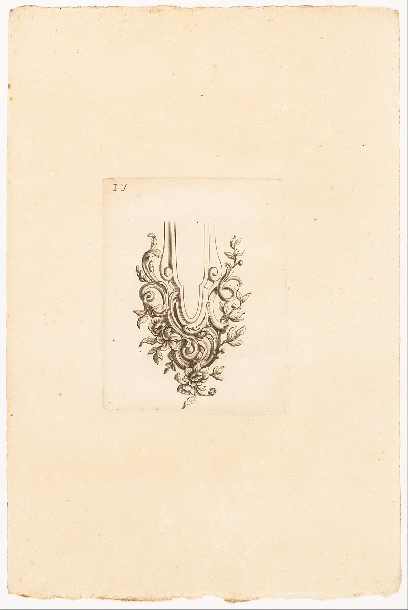 Nouveaux Ornemens D'Arquebuseries, Gilles Demarteau (French, Liège 1722–1776 Paris), Ink on paper, French, Paris