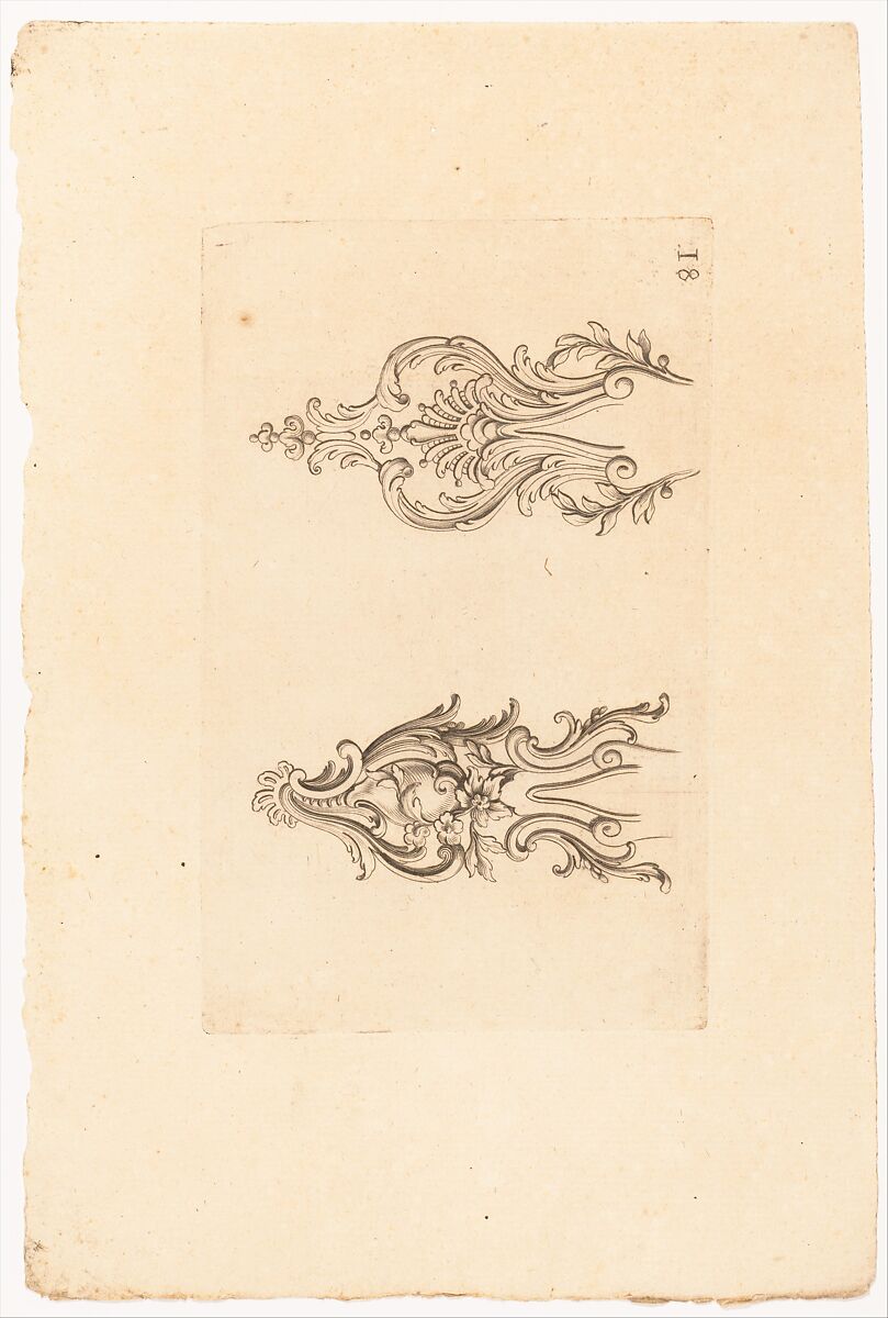 Nouveaux Ornemens D'Arquebuseries, Gilles Demarteau (French, Liège 1722–1776 Paris), Ink on paper, French, Paris