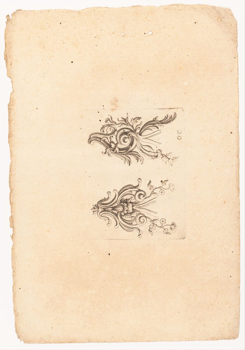 Nouveaux Ornemens D'Arquebuseries, Gilles Demarteau (French, Liège 1722–1776 Paris), Ink on paper, French, Paris