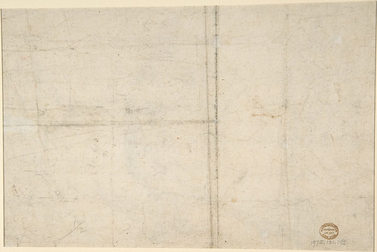 Study of Figures: an Old Man Holding a Hat and Facing Forwards, and a Young Man Holding a Torch and a Hat, seen from both the Front and Left Sides; Verso: Study of a Head, Antoine Sallaert (Flemish, Brussels ca. 1580/85–1650 Brussels), Black chalk