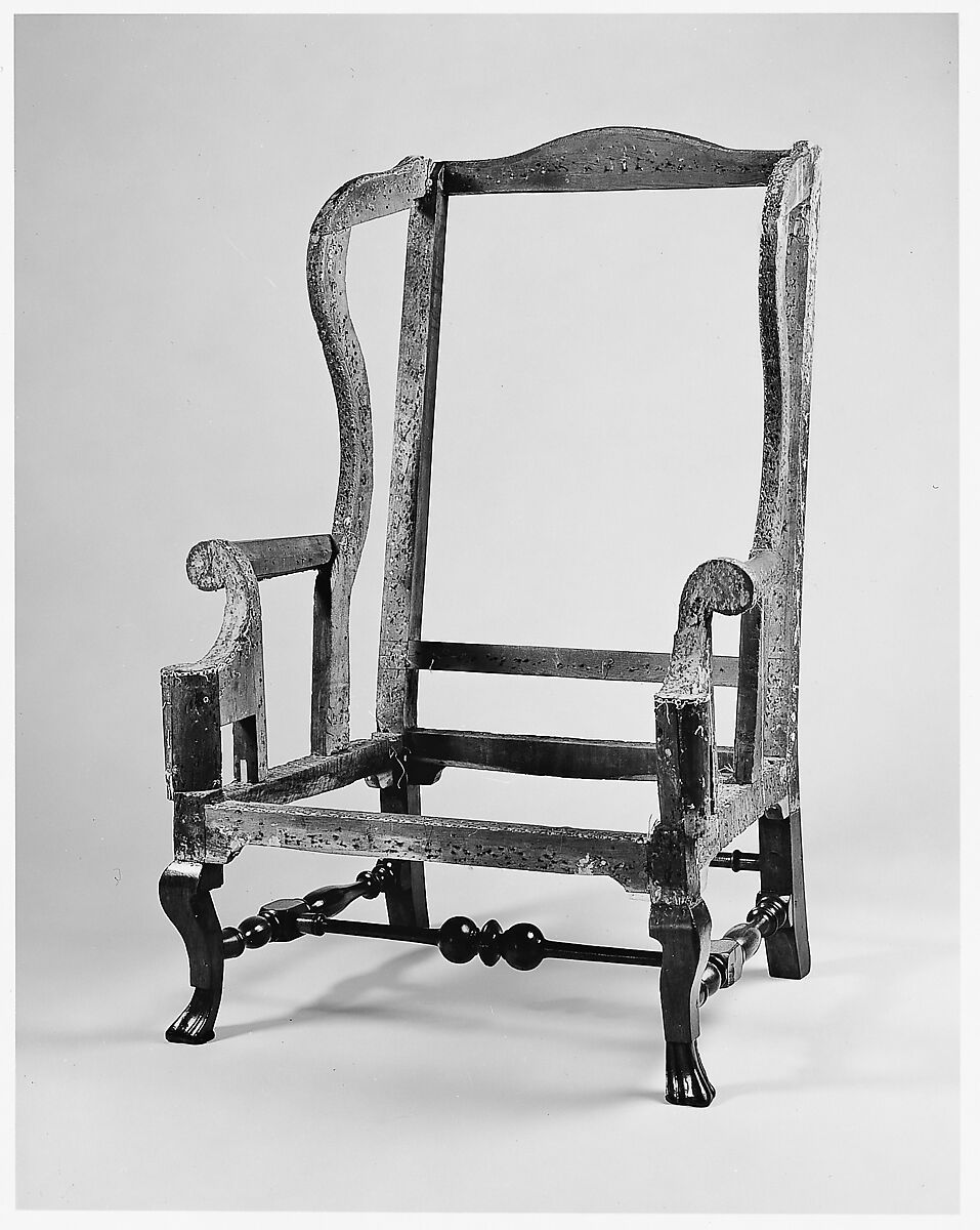 Easy chair, Black walnut, beech, soft maple, maple, American