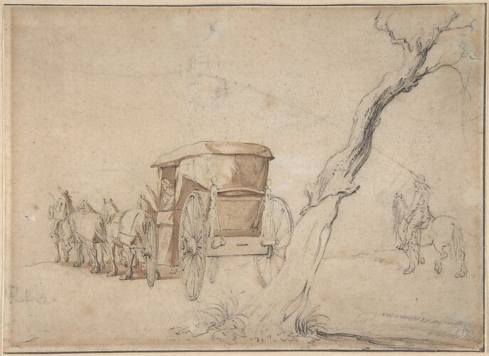 Carriage In A Landscape