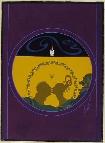 "Penelope": Cover Design for "Harper's Bazar", Erté (Romain de Tirtoff) (French (born Russia), St. Petersburg 1892–1990 Paris), Gouache and metallic paint