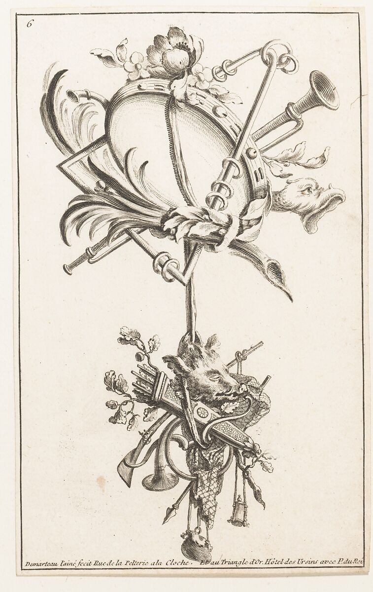 Plusieurs Trophées, Published by François (French), Engraving