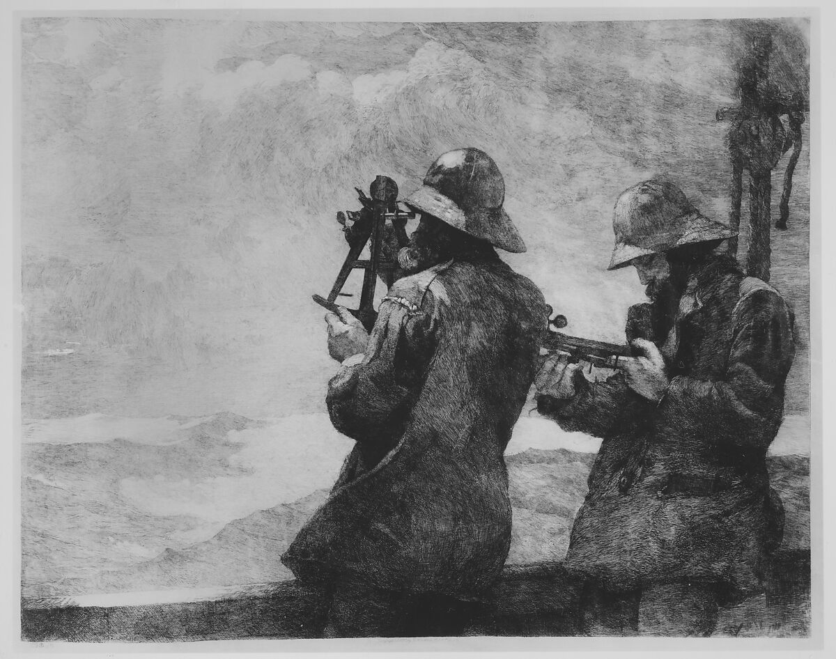 Eight Bells, Winslow Homer  American, Etching on parchment