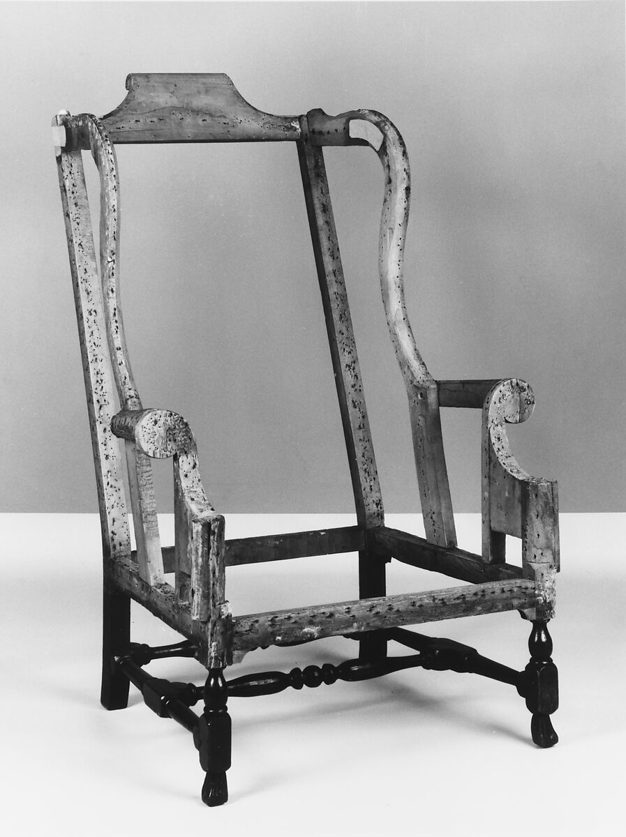 Easy chair, Soft maple, oak, black tupelo, American