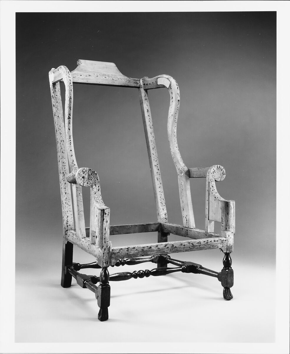 Easy chair, Soft maple, oak, black tupelo, American