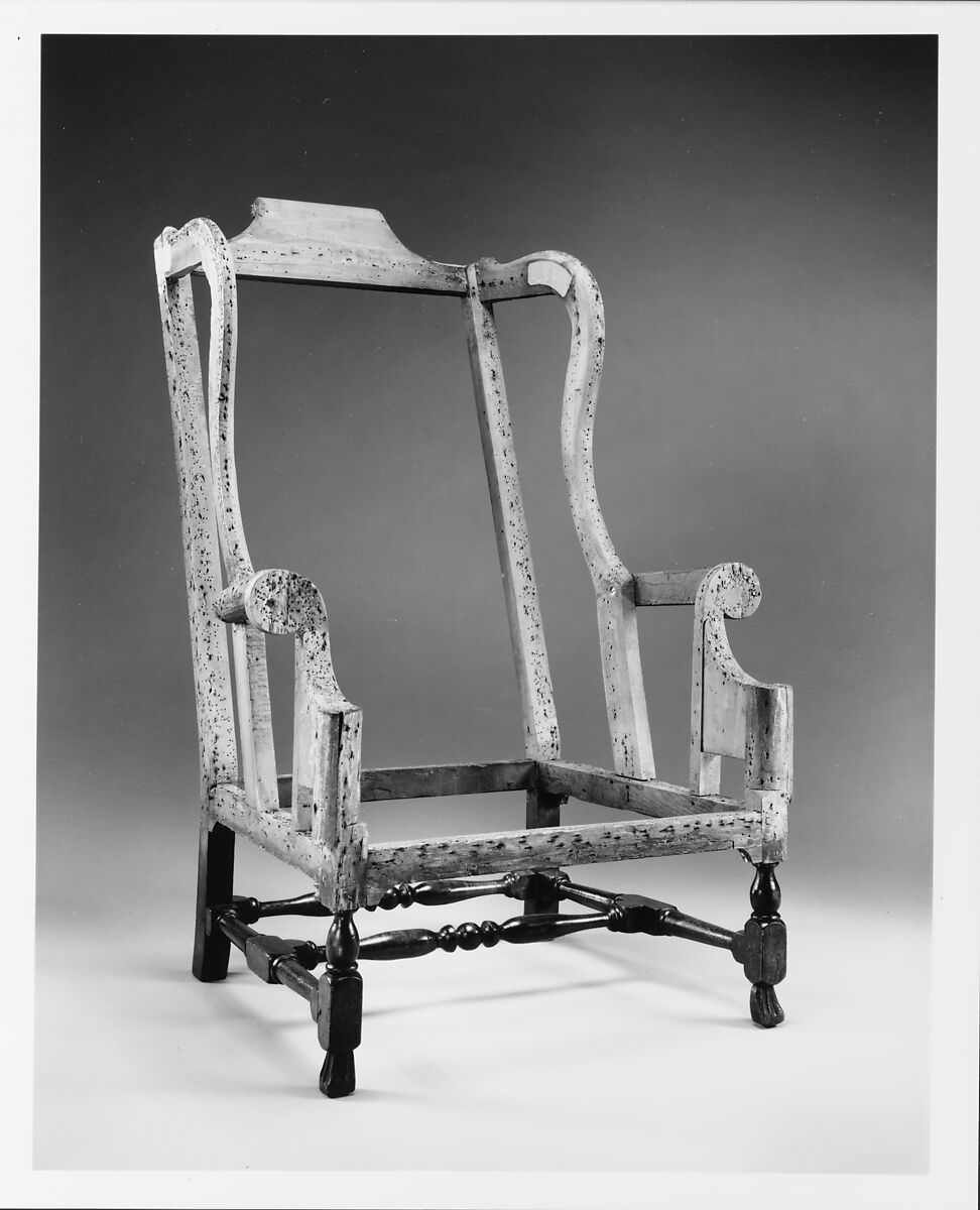 Easy chair, Soft maple, oak, black tupelo, American