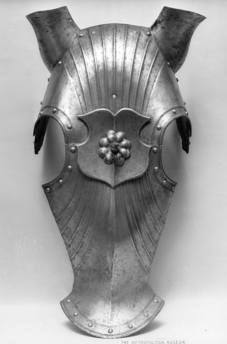 Shaffron (Horse's Head Defense), Steel, leather, German 